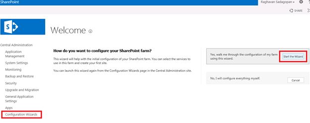Welcome Wizard in SharePoint